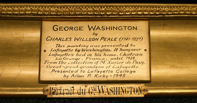 Portrait of George Washington Nameplate